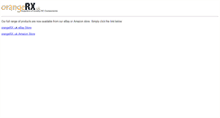 Desktop Screenshot of orangerx.co.uk